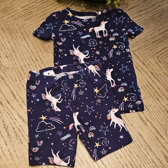 Unicorn Pajamas Size 4 NWOT 100% Cotton - Picture 1 of 8